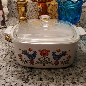 Corning Ware 1.5 quart casserole Country Festival